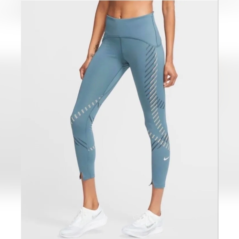 Nwot Nike Women’s Speed Tight Fit 7/8 Length Running Leggings. Size Medi…
